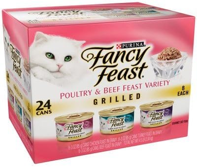 Fancy Feast Poultry and Beef Grilled 24 Can Pack : Canned We