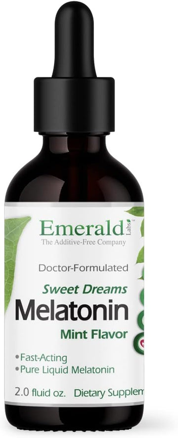 Emerald Labs Sweet Dreams Liquid Melatonin - Supports Healthy Sleep Pa