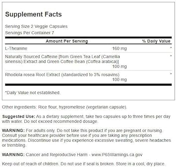 Swanson Pure Energy Trial Size 14 Veg Caps