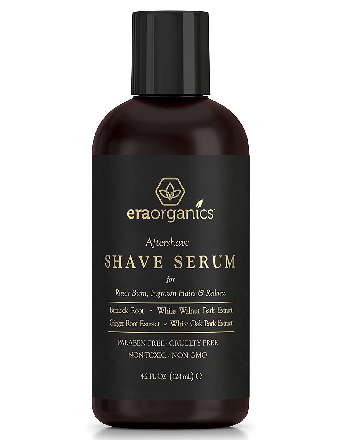 Era Organics Aftershave for Men - Soothing and Moisturizing After Shave Lotion for Men Made in the USA - Exfoliating Ingrown Hair Serum for Bumps and Irritation with Ginger Root and Burdock Root