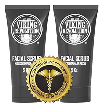 Esupli.com Viking Revolution Microdermabrasion Face Scrub for Men - Fac