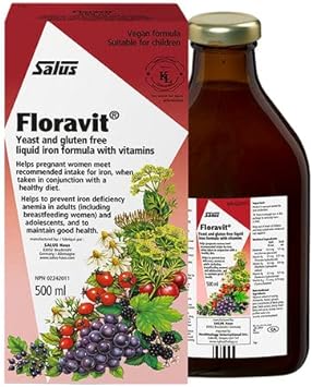 Salus oravit Liq Iron and Vitamins | Herbal Iron Supplement for Women, Men, and Children | Gluten-Free, Yeast-Free, Non-Dairy, Non-GMO (500ml)