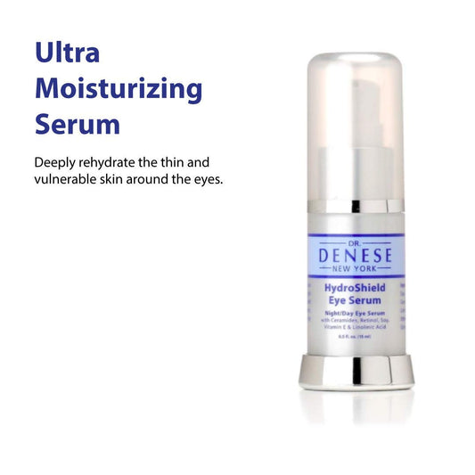 Dr. Denese SkinScience HydroShield Ultra Moisturizing Face Serum Locks In Moisture with Retinol & Ceramides - Reduce Appearance of Wrinkles, Increased Hydration & Tightness - Cruelty-Free - .5