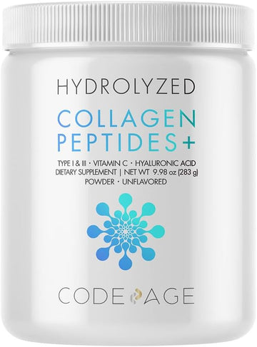 Codeage Collagen Peptides Powder + Vitamin C, Digestive Enzy
