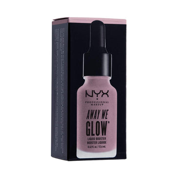 NYX PROFESSIONAL MAKEUP Away We Glow Liquid Booster, Snatched, Rose Base With Blue/Gold Pearl, 0.43  (AWGLB03)