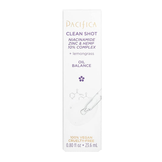 Pacifica Clean Shot Niacinamide Zinc and Hemp 10 Percent Complex Unisex 0.8