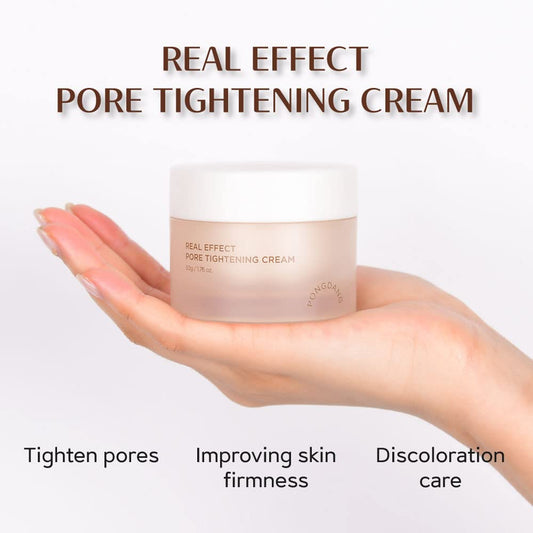 PONGDANG Real Effect Pore Tightening Cream 1.76  | Instant Pore Minimizing Facial Moisturizer | Corrective Care for Enlarged & Saggy & Pigmented pores | Niacinamide, Adenosine, Hyaluronic Acid, White Trufe | Made in Korea