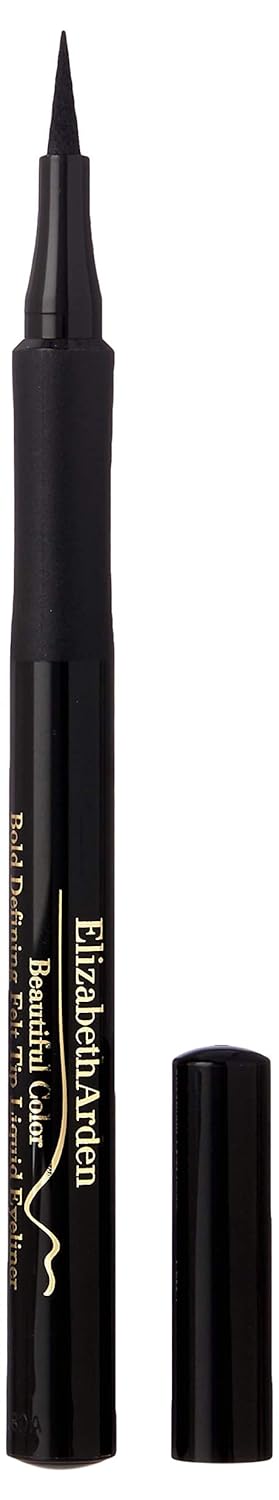 Elizabeth Arden Beautiful Color Bold Defining Felt Tip Liquid Eyeliner, Seriously Black