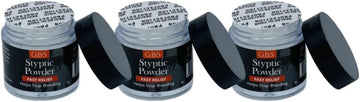 G.B.S Styptic Powder 5G Twist off Cap and Protective Seal, Pack of 3