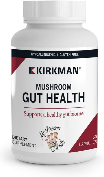 Kirkman - Mushroom Gut Health - 60 Capsules - Supports Gut Health - Ai