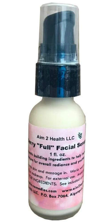 Berry "Full" Facial Serum Best Anti-Aging Face Serum Soothes Wrinkles & Boosts Collagen Balances Skin Texture - Organic Blueberry, Cranberry & Red Raspberry Leaf 1