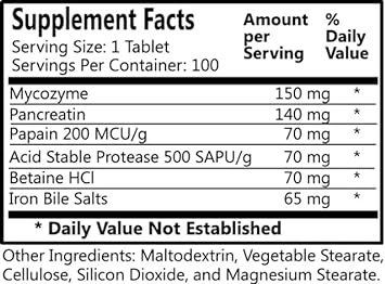 Daily'S Digestine (Digestive Enzymes) 100 Tablets