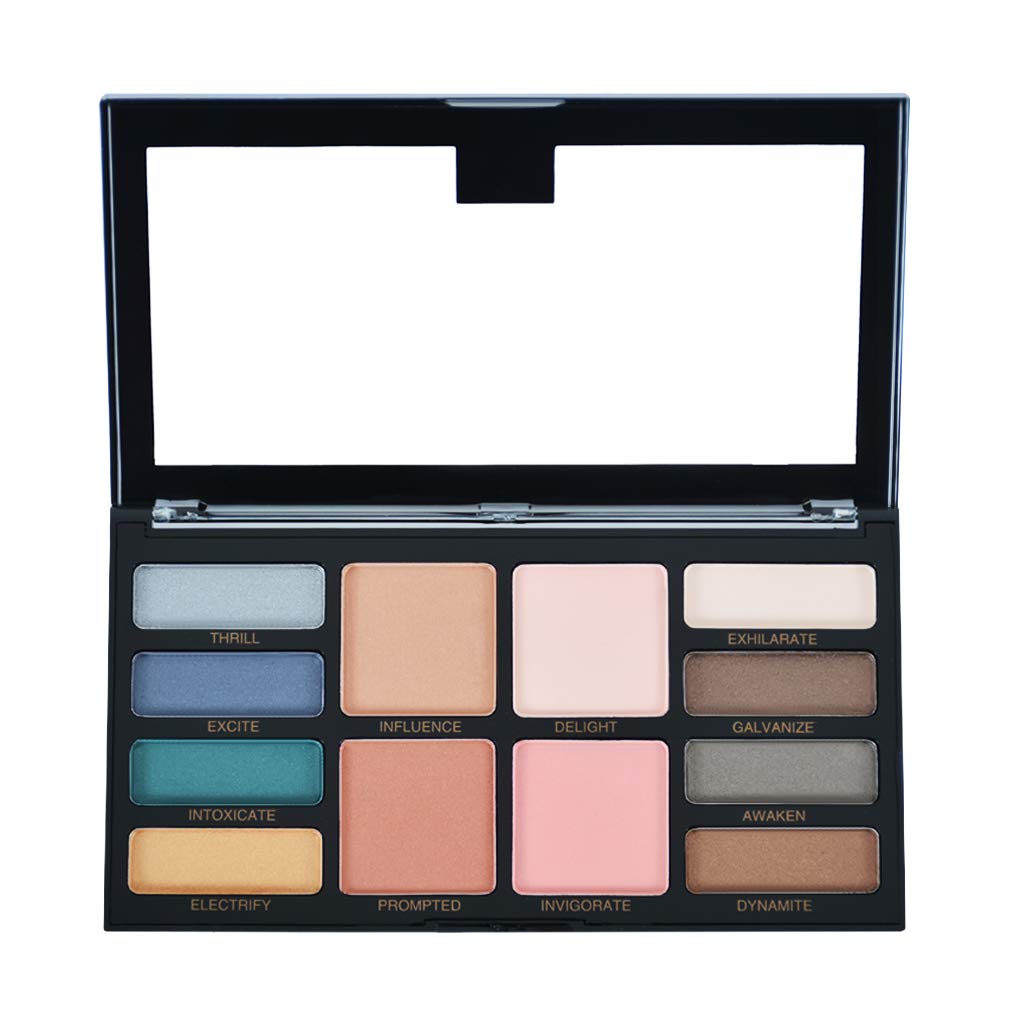 OBLHER B 8 Earth-Color Eyeshadow Palette With Velvet Matte and 1 Color Powder 2 Blush 1 Micro Coffee Face Highlighter Powder a Combination (19.8) E9494-01