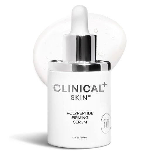 Clinical Skin Polypeptide Firming Serum, for Fine Lines and Wrinkles, Anti-Aging Serum, Antioxidants, Hyaluronic Acid, Night and Day, 1.7 , Pack of 2