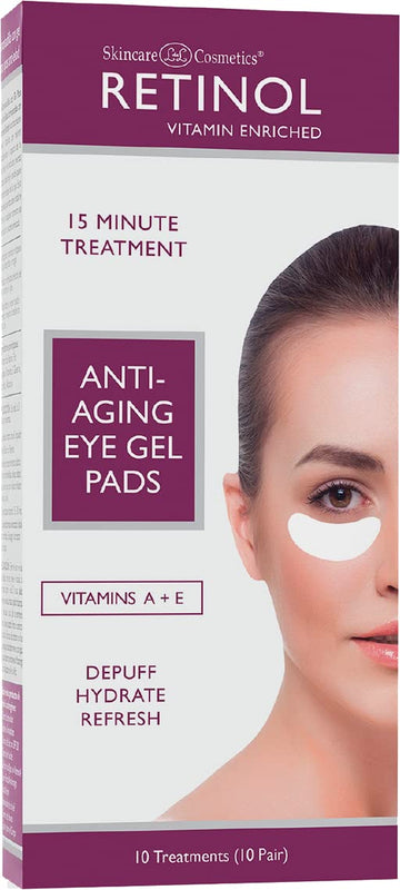 Retinol Anti-Aging Eye Gel Pads – The Original Retinol Instant De-Puff Treatment – Soothing Vitamin A Eye Gel Pads Reduce Puffiness & Refresh For A Quick, Visible Improvement in Appearance of Eyes