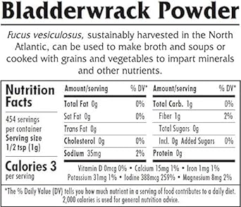 Bladderwrack Powder - Wild Atlantic - Organic Seaweed - Maine Coast Se