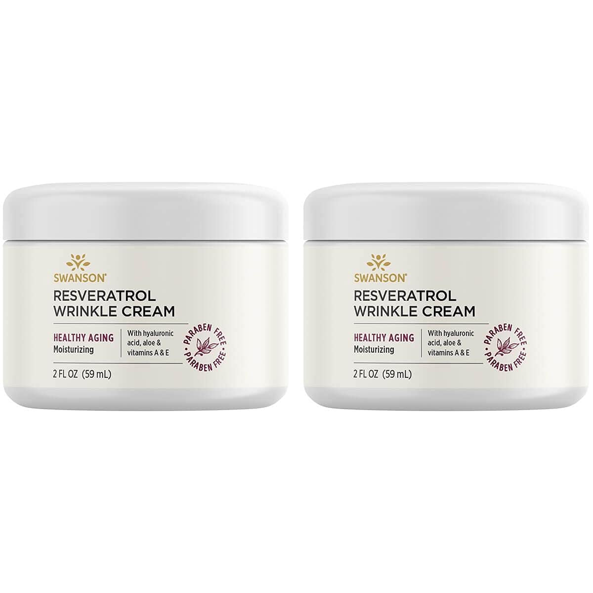 Swanson Resveratrol Wrinkle Cream 2   Cream 2 Pack