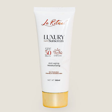 Le Rituel Luxury Sunscreen Anti-Aging 50 SPF Paraben-Free UVB/UVA Booster Antioxidant For Sensitive, Acne-Prone and Oily Skin