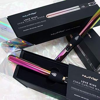 Esupli.com NuMe Love Wins Curling Wand, Titanium Barrel, Far