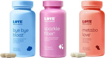 Love Wellness Bye Bye Bloat, Sparkle Fiber, Metabolove | Dig