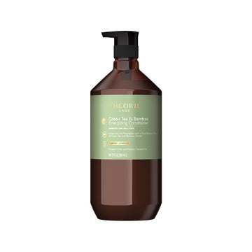 Theorie Green Tea and Bamboo - Energizing Conditioner - Irresistible Scent of Green Tea, Jasmine, Amber & Cypress - For Damaged & Dull Hair - Color & Keratin Safe - 800mL