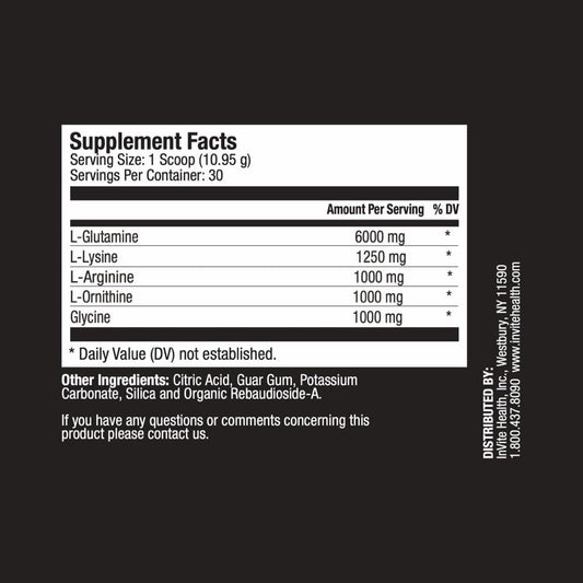Invite Health Amino Acid Growth Factors - Supports Muscle, Immune, Dig