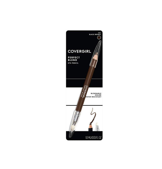 COVERGIRL Perfect Blend Eyeliner Pencil, 110 Black Brown, 0.03  , 2 Count