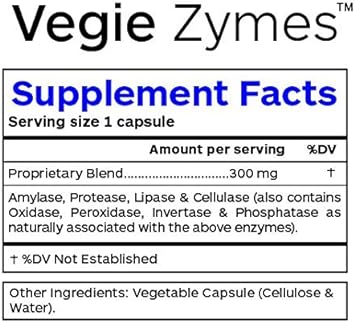 Professional Botanicals - Vegie Zymes 60 caps