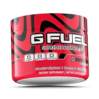 G Fuel PewDiePie Electrolytes Powder, Water Mix for Hydration, Energy