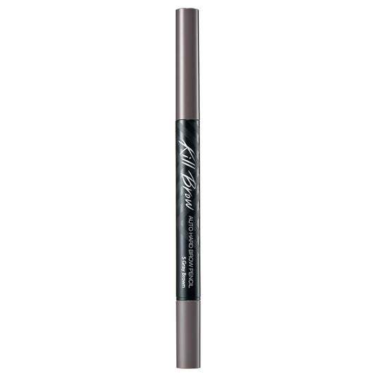 CLIO Kill Brow Auto Hard Eyebrow Pencil, Dual-End, Long Lasting, Waterproof, Smudge-Resistant, Spoolie Brush, Sharpener (05 Gray Brown)