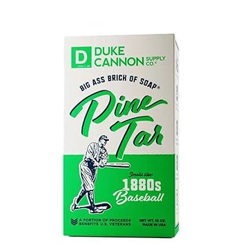 Duke Cannon Supply Co. Big Ass Brick of Soap - Pine Tar, All Skin Types, Masculine Pine Scent, 10