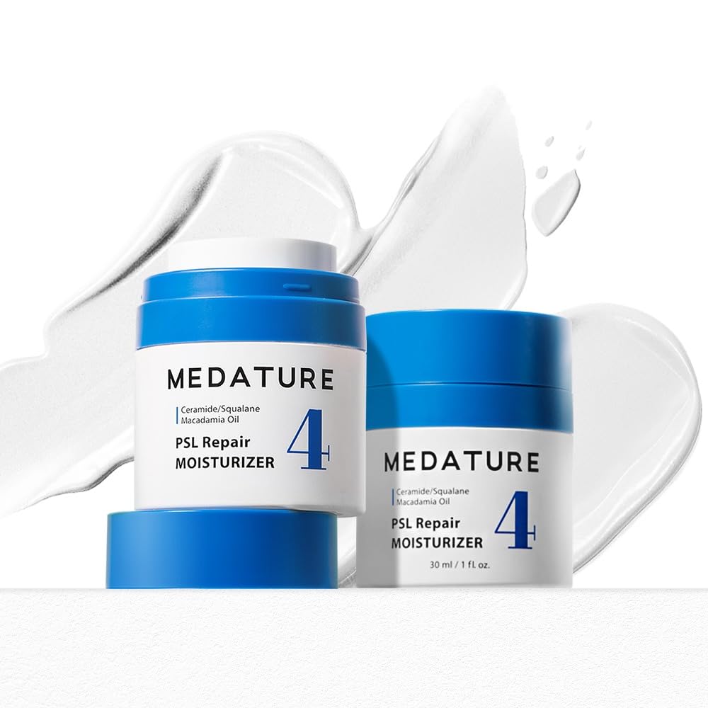 Medature PSL Repair Moisturizer 4 for Healthy, Hydrated Skin, 1 - Moisturizing Facial Cream for Sensitive Skin Hydrates, Strengthens Skin Barrier and Calms Redness and Irritation - Ceramides