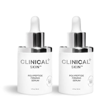 Clinical Skin Polypeptide Firming Serum, for Fine Lines and Wrinkles, Anti-Aging Serum, Antioxidants, Hyaluronic Acid, Night and Day, 1.7 , Pack of 2