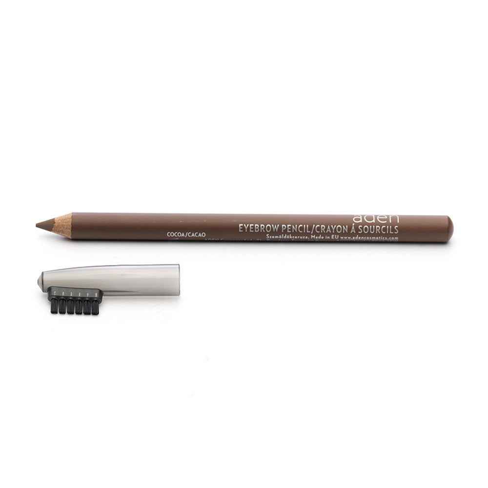 aden Eyebrow Pencil –1.14gr – With Eyebrow Brush – Highly Pigmented & Draws Tiny Brow Hairs – Waterproof & Long Lasting – MADE IN ITALY (Cocoa)
