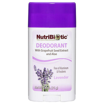 NutriBiotic Deodorant, Lavender, 2. Stick | with Witch Hazel, Grapefruit Seed Extract, Aloe & Lavender Oil | Vegan & Free of Aluminum, Paraben, Phthalates, Gluten, GMO's & Fragrance