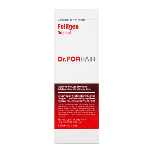 Dr.FORHAIR Folligen Volume Biotin Treatment (25) For Hair Regrowth Relieving Hair Loss Thinning Hair Care Shiny Increase Volume Strength Thickening Root Enhancer (No Paraben, Silicone, Sulfates)