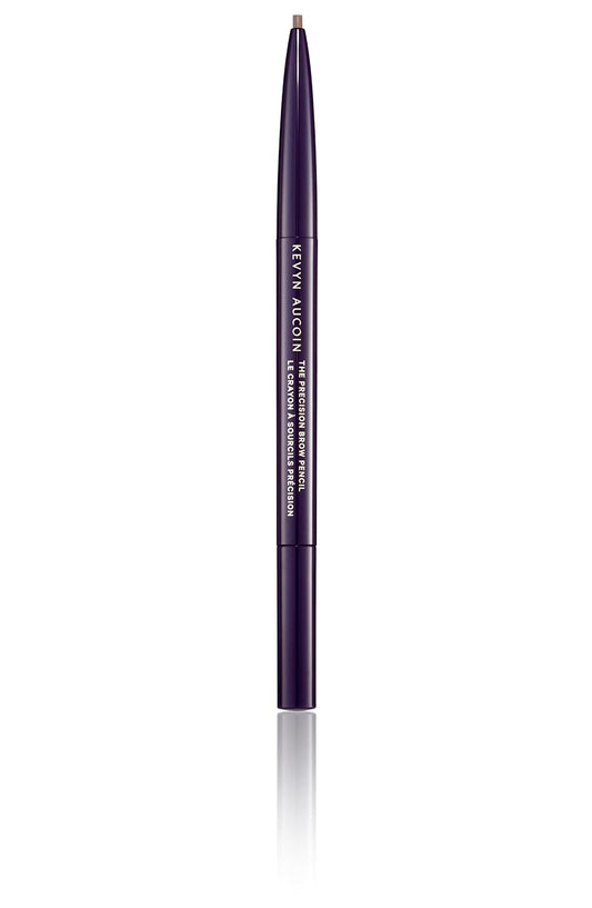 Kevyn Aucoin The Precision Brow Pencil, Brunette: Ultra slim, thin and strong. Retractable plus spoolie brush. Pro makeup artist go to. Sculpt, define and shape eyebrows. Stay put, smudge-proof
