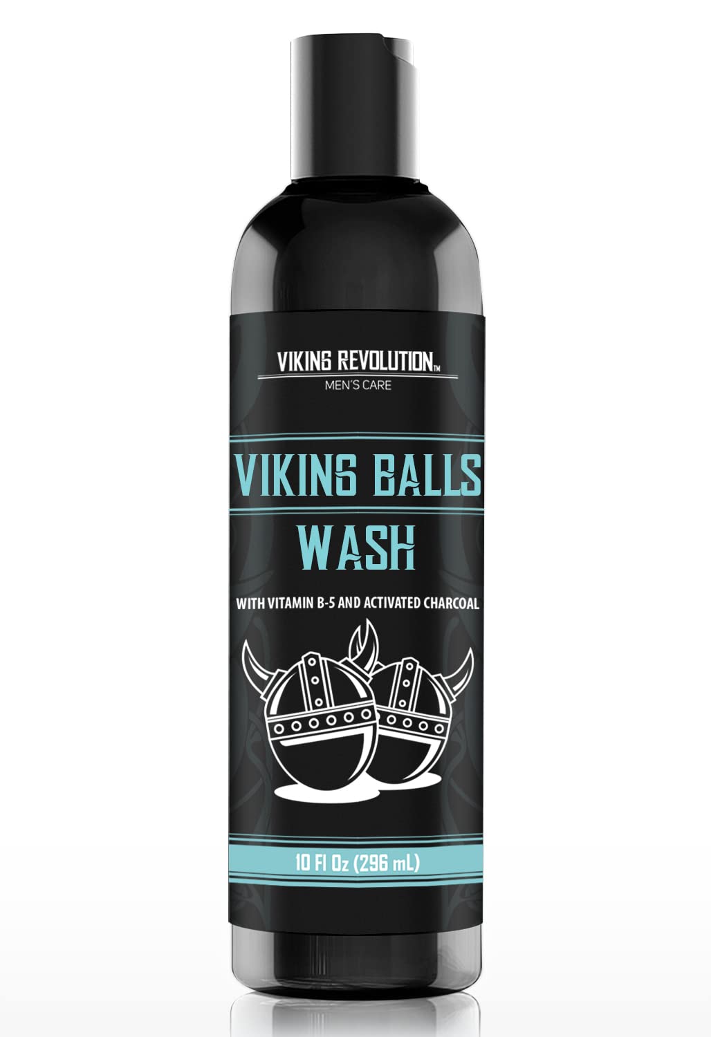 Viking Revolution Mens Balls Wash for Men (10 ) - Ballwash for Men with Charcoal Mens Intimate Wash Men Genital Wash with Menthol, Vitamin B5 and Activated Charcoal