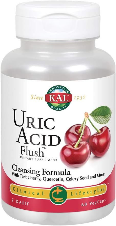 Kal Uric Acid Flush Tablets, 60 Count