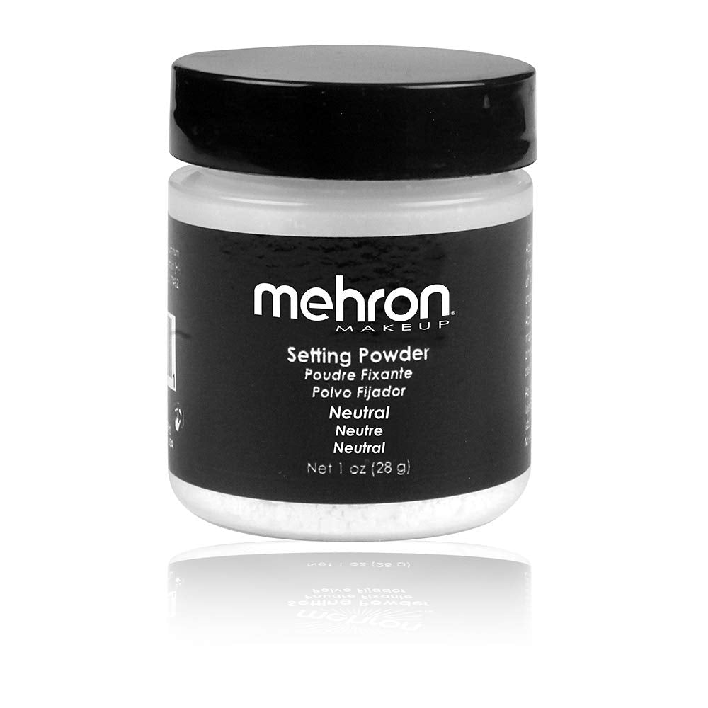 Mehron Makeup Setting Powder | Loose Powder Makeup | Loose Setting Powder Makeup 1  (28 g) (Neutral)