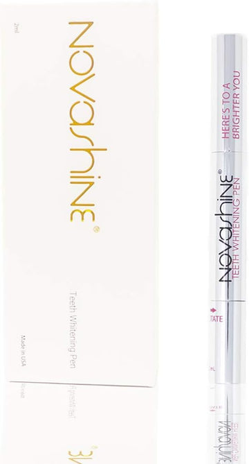 Novashine Teeth Whitening Pen, 2 6% Hydrogen Peroxide, Up to 15 whitening Treatments