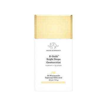 Drunk Elephant B-Goldi Bright Drops - 1   - Illuminates Skin & Fades Hyperpigmentation with 5% Niacinamide & Diglucosyl Gallic Acid - Free of Essential Oils, Silicones & Fragrances - Cruelty Free