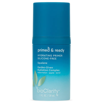 bioClarity Silicone-Free Moisturizing Primer | 100% Vegan, Non-Toxic | Primed & Ready Doubles As Everyday Moisturizer | Contains Squalane, Vitamin E, Lentil, Watermelon | 1 .