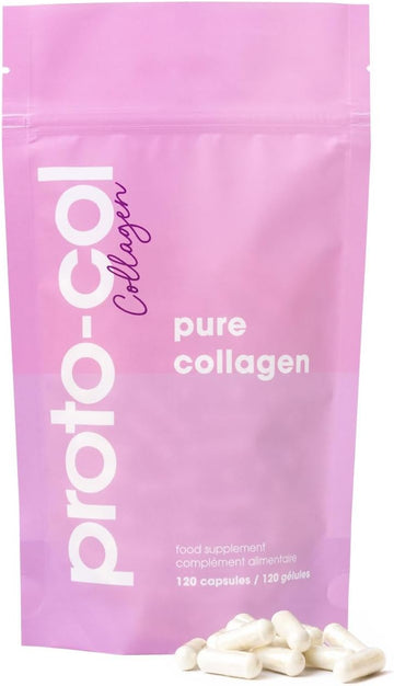 Proto-Col Pure Collagen Supplement - Take As Capsules Or Powder - Clin100 Grams