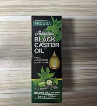 FRDUGA Jamaican Black Castor Oil, Body Message Castor Oil, Organic Castor Oil for Hair Growth, Hair Growth Oil for Eyela