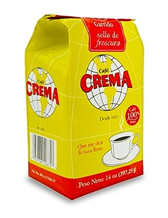 Cafe Crema Medium Roast Ground Puerto Rican Coffee, Bag (Pack of 2)