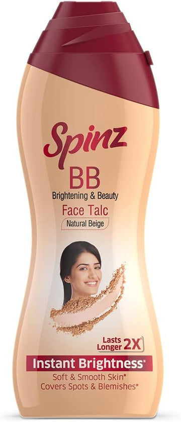 Spinz BB Talc, instant glow cover spots & blemishes 100g