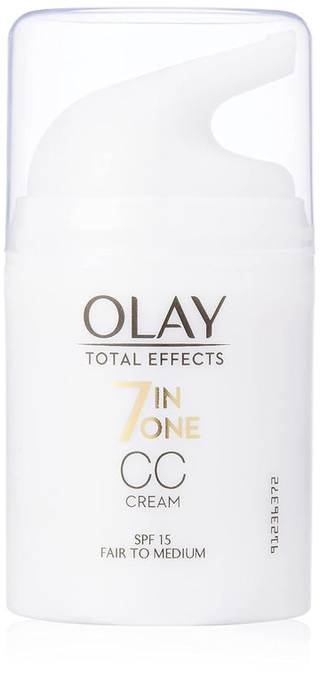 Olay SPF 15 Total Effects CC Cream Complexion Corrector for Women, Fair to Medium, 1.7