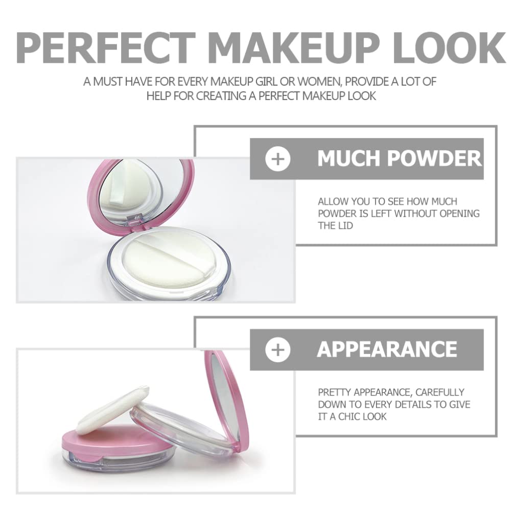 Loose Face Powder Compact Case Empty Powder Container, Porta