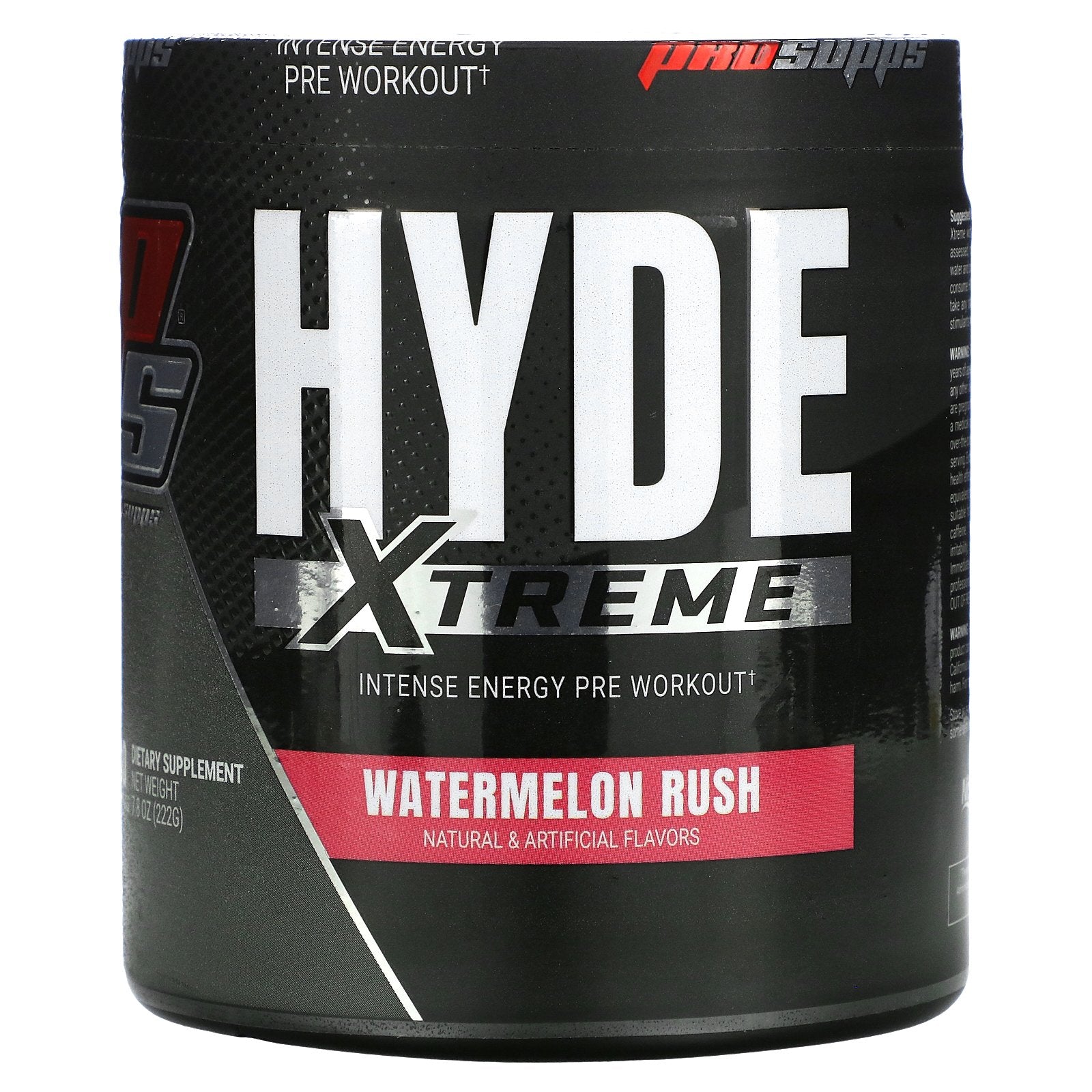 ProSupps, Hyde Xtreme, Intense Energy Pre Workout, 7.8 oz (222 g)